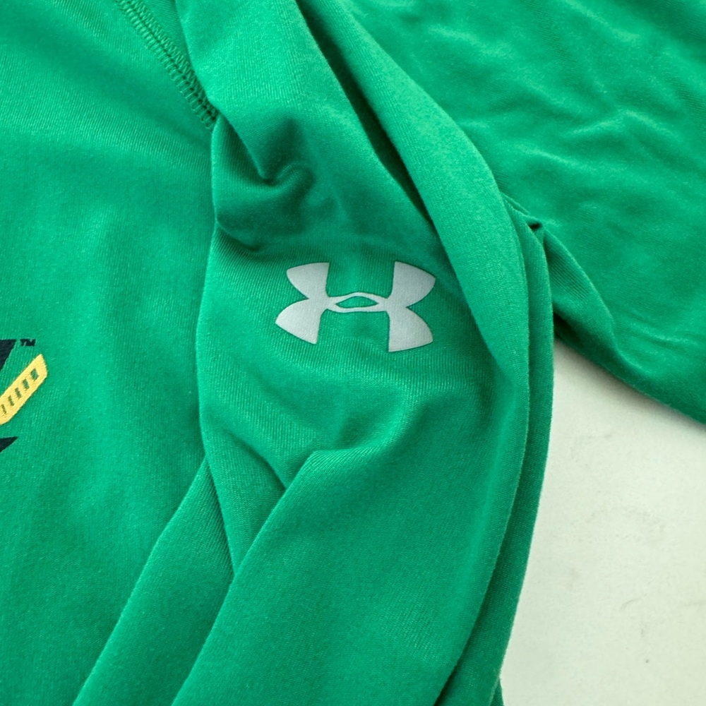 NWOT Notre Dame Under Armour Men's Small HeatGear 1/4 Zip Lightweight Jacket - Picture 7 of 8